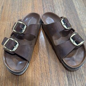 Birkenstock Arizona Brown Leather Sandals